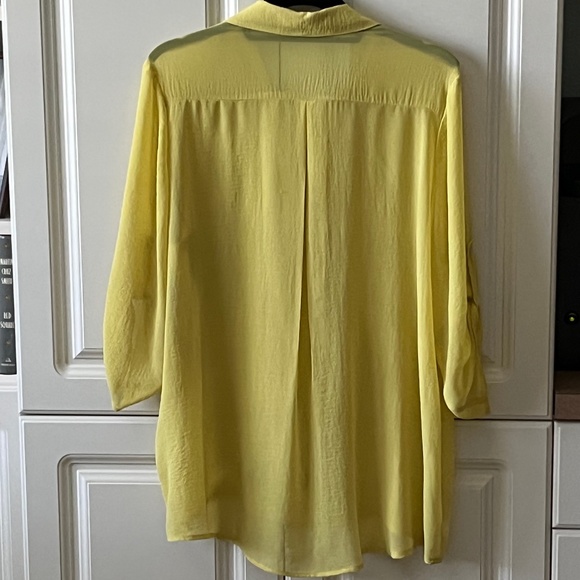 Chico's Yellow Silk Blouse - Picture 2 of 3